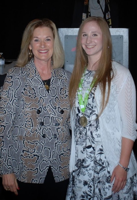 Kayla pictured with Dr. Sandra Massey.