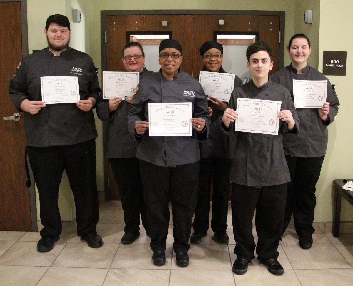 Students received Restaurant Server certification.